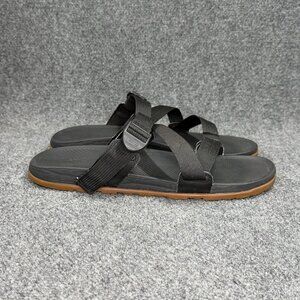 Chaco Lowdown Slide Sandals Mens Size 15 Black Athletic Recovery Beach Flip Flop